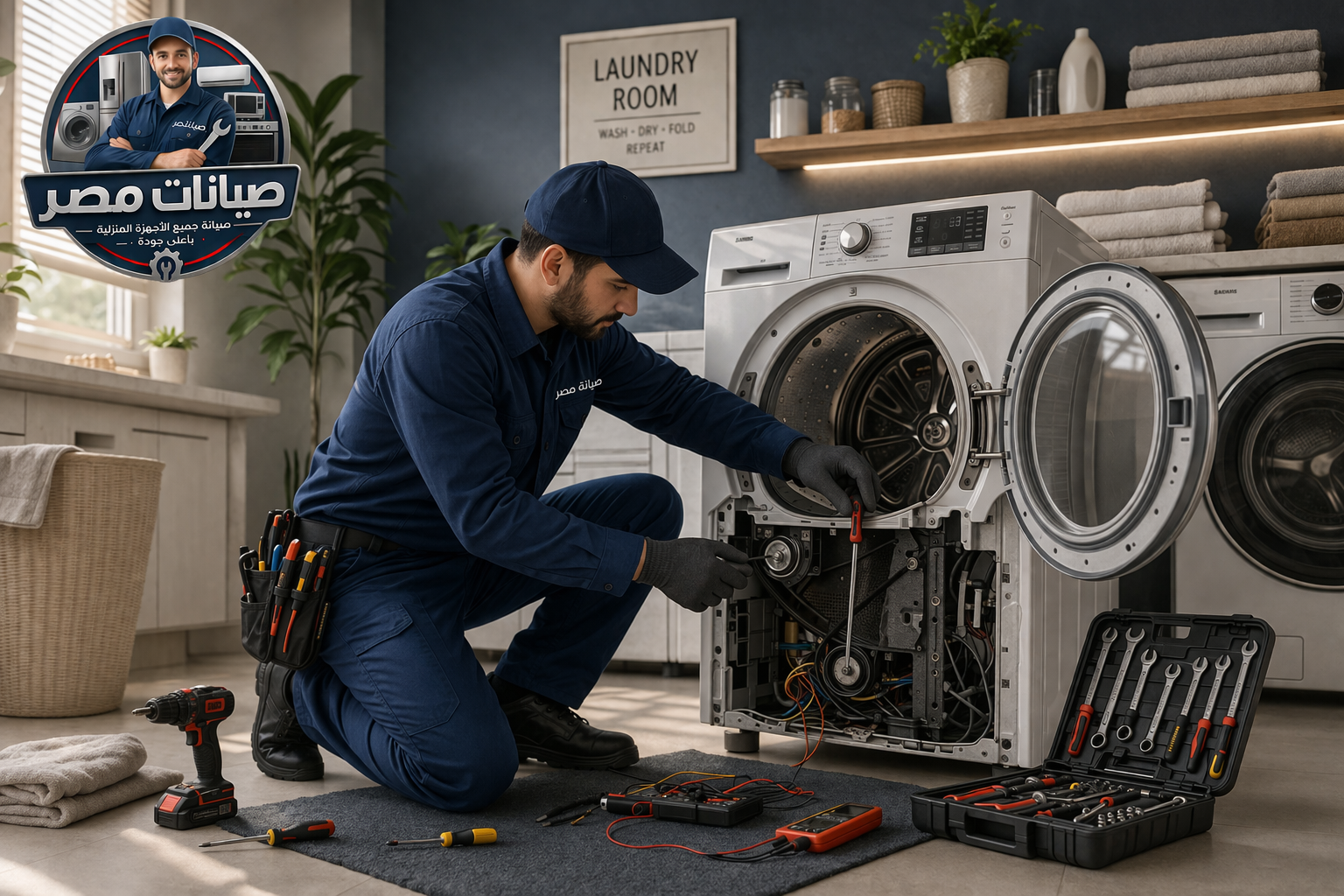 صيانة مجفف ملابس 01501005250